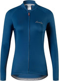 NWT Santic Light Miss Women's S-2XL Navy Cycling Jersey Long Sleeve Full Zip, Re