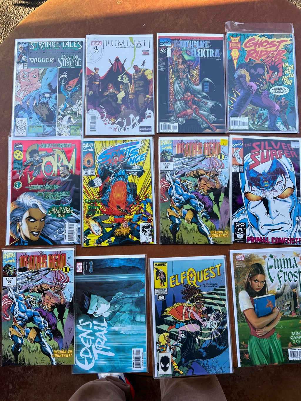 Lot of 12 Marvel Comics Strange Tales, Illuminati, Eden's Trail, Storm, Elfquest