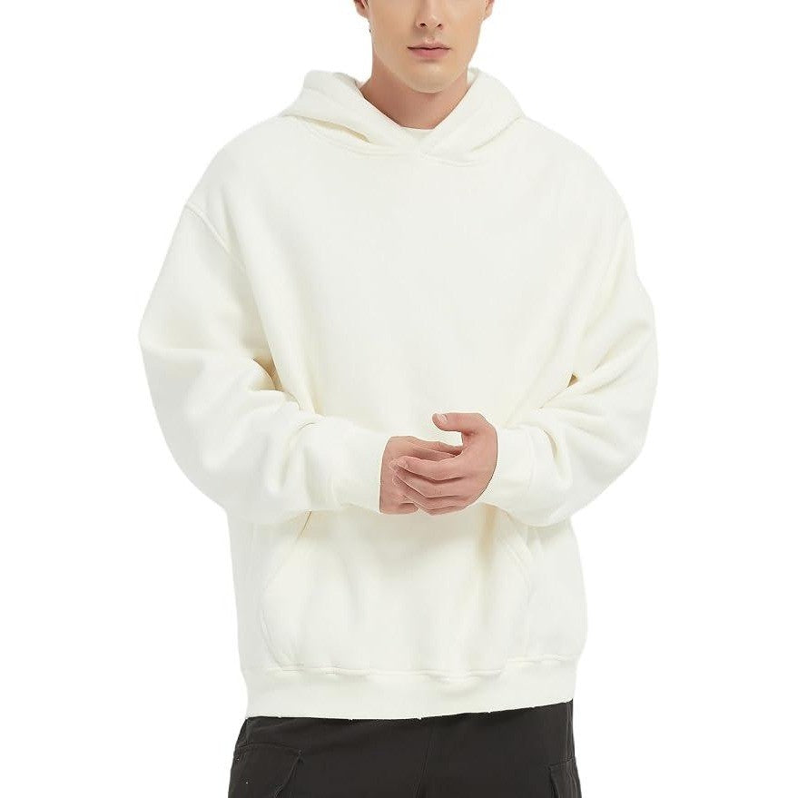 MSRP $70 FAIABLE Women's M White Oversized Acid Wash Hoodie Unisex Heavyweight
