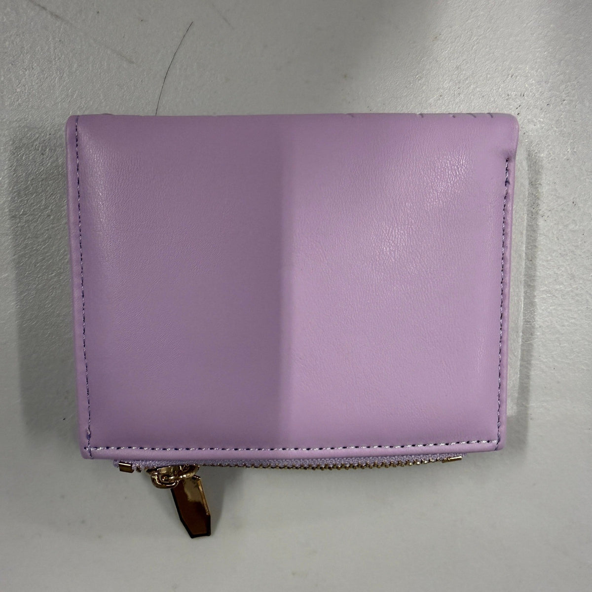 Pakkian Women's Purple Small Wallet Embossed Card Holder Zipper Purse