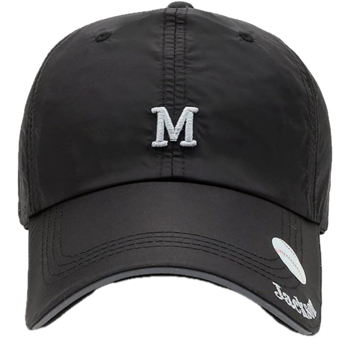 Clakllie Quick Drying Baseball Cap Black Breathable Sports Cap Reflective Runnin