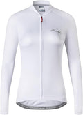 NWT Santic Light Miss Women's S-2XL White Cycling Jersey Long Sleeve Full Zip, R