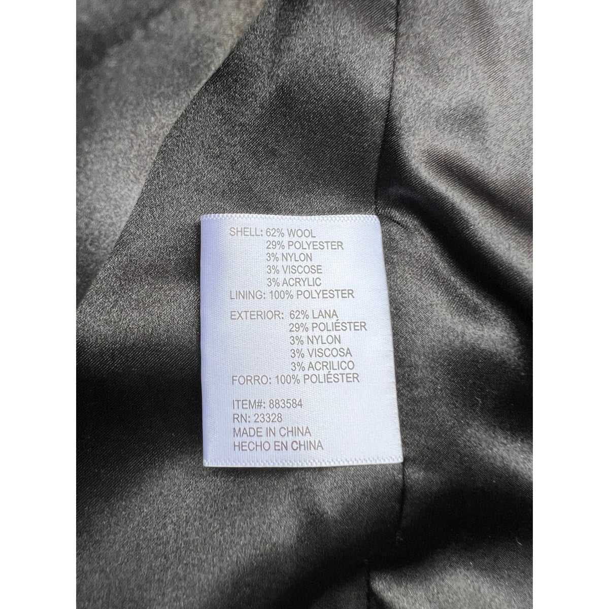 NWT Kristen Blake Jacket Women's XL Heather Grey Coat Wool Asymmetrical Zip