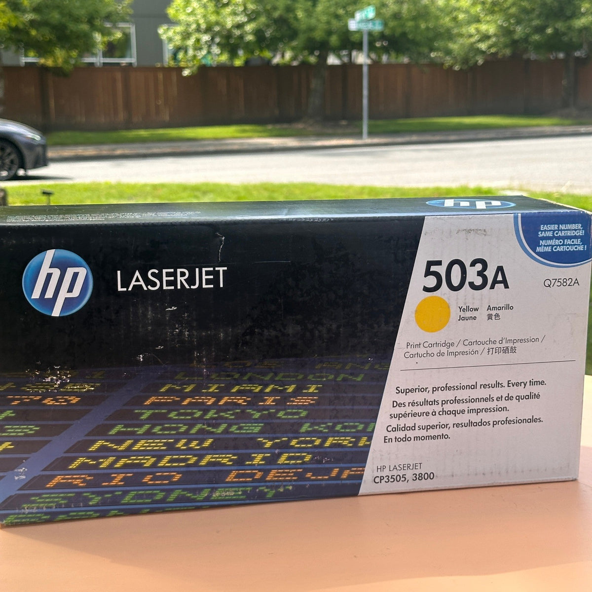 HP 503A Yellow Print Cartridge Q7582A for LaserJet CP3505, 3800 Sealed