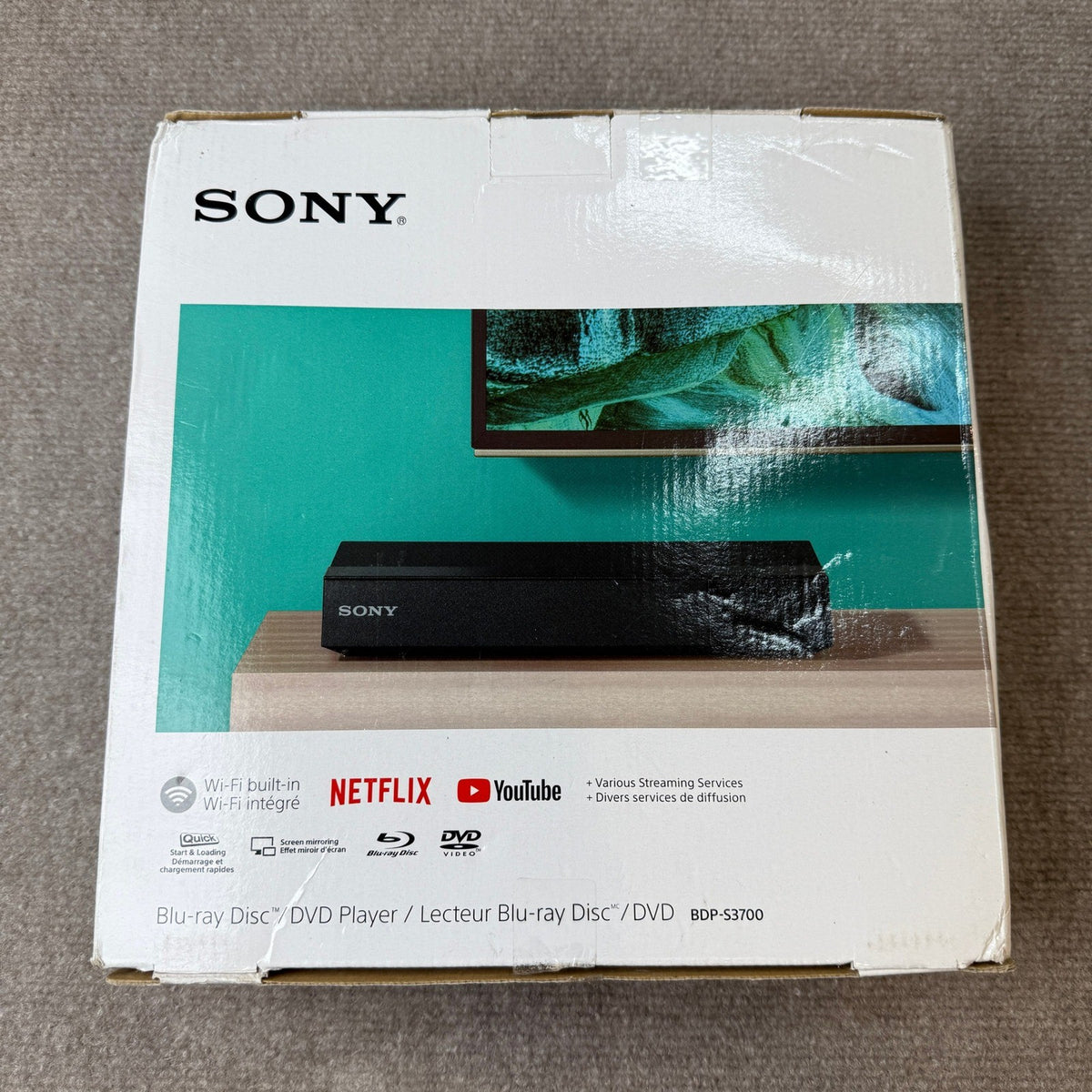 Sony BDP-S3700 Blu-ray Disc Player with Built-in Wi-Fi