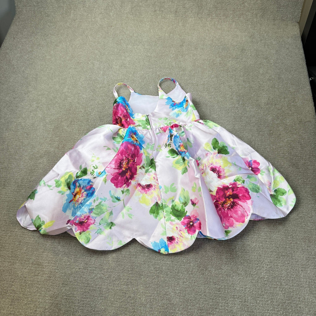 MSRP $68 Lilt Little Girls 5 Orchid Multi Sleeveless A-Line Dress