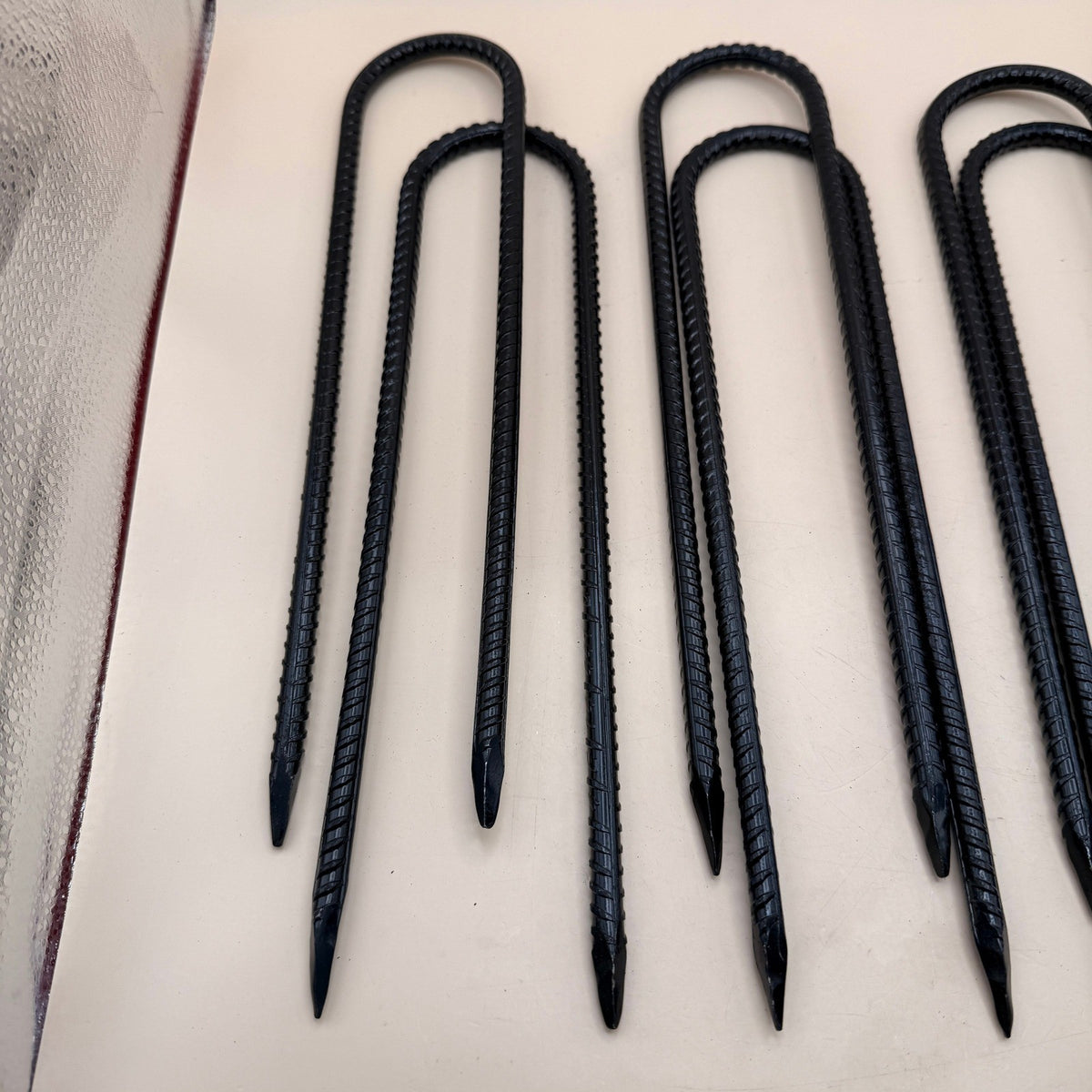 Set of 8 Kiivakii 12" Trampoline Stakes Heavy Duty U-Shaped Steel Anchors for H