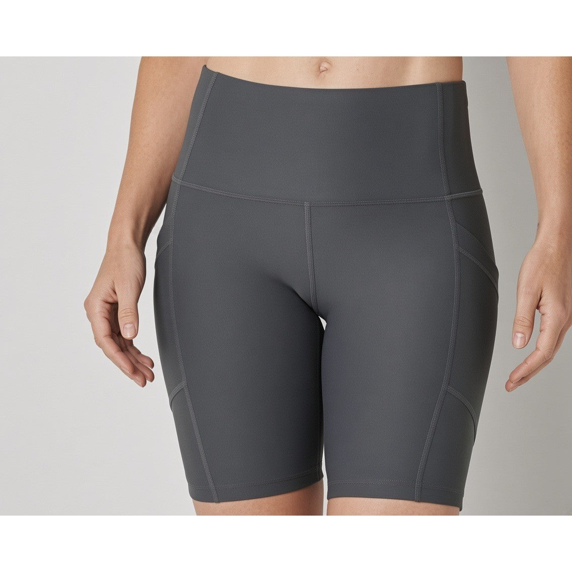 MSRP $37 Xersion Womens XS Classic Charcoal Quick-Dri Bike Shorts