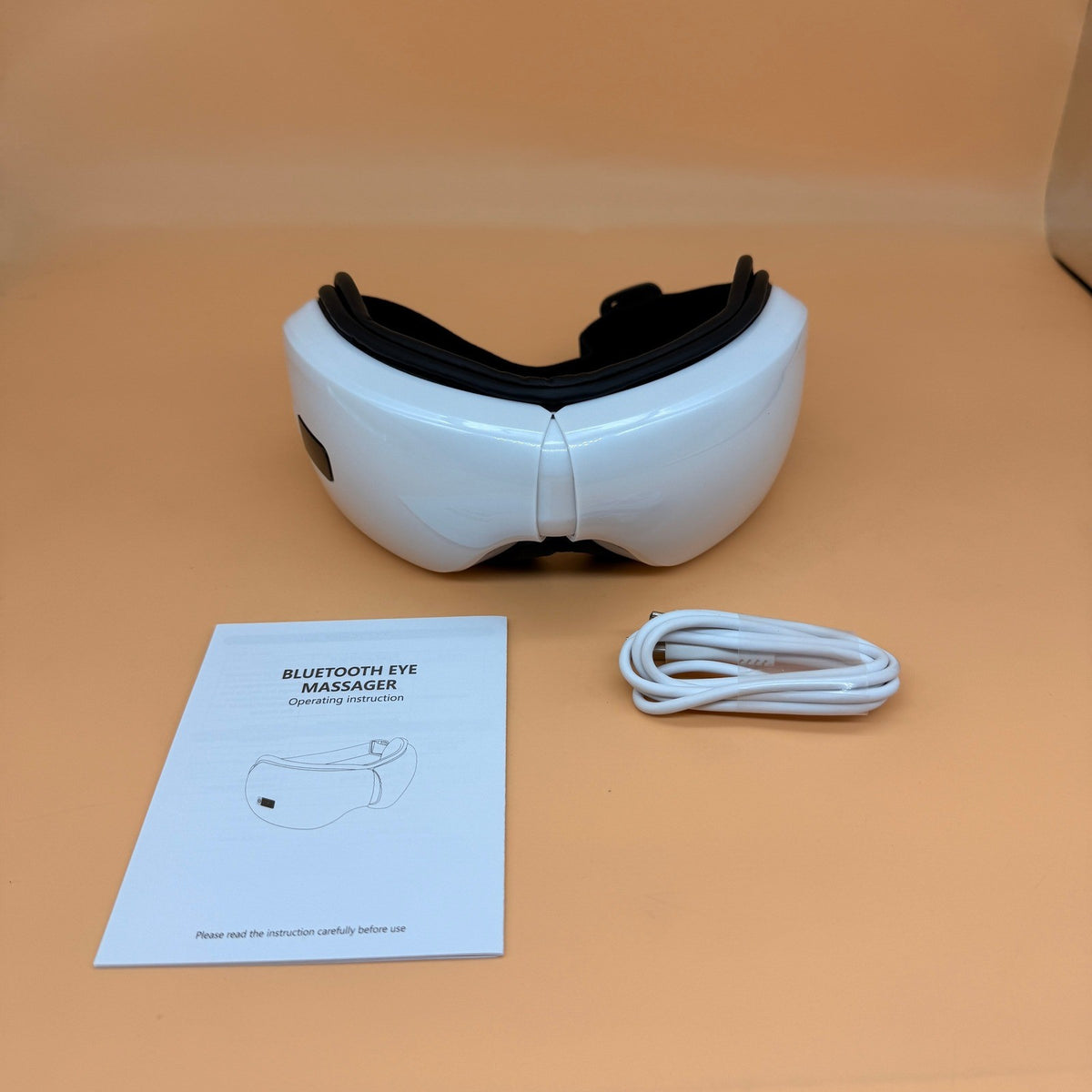 EyeCare Intelligence Bluetooth Eye Massager White, 5 Modes Portable Relax Device