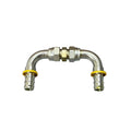 Set of 2 90 Degree Push Lock Hose End Fittings -12 with JIC Union Hydraulic