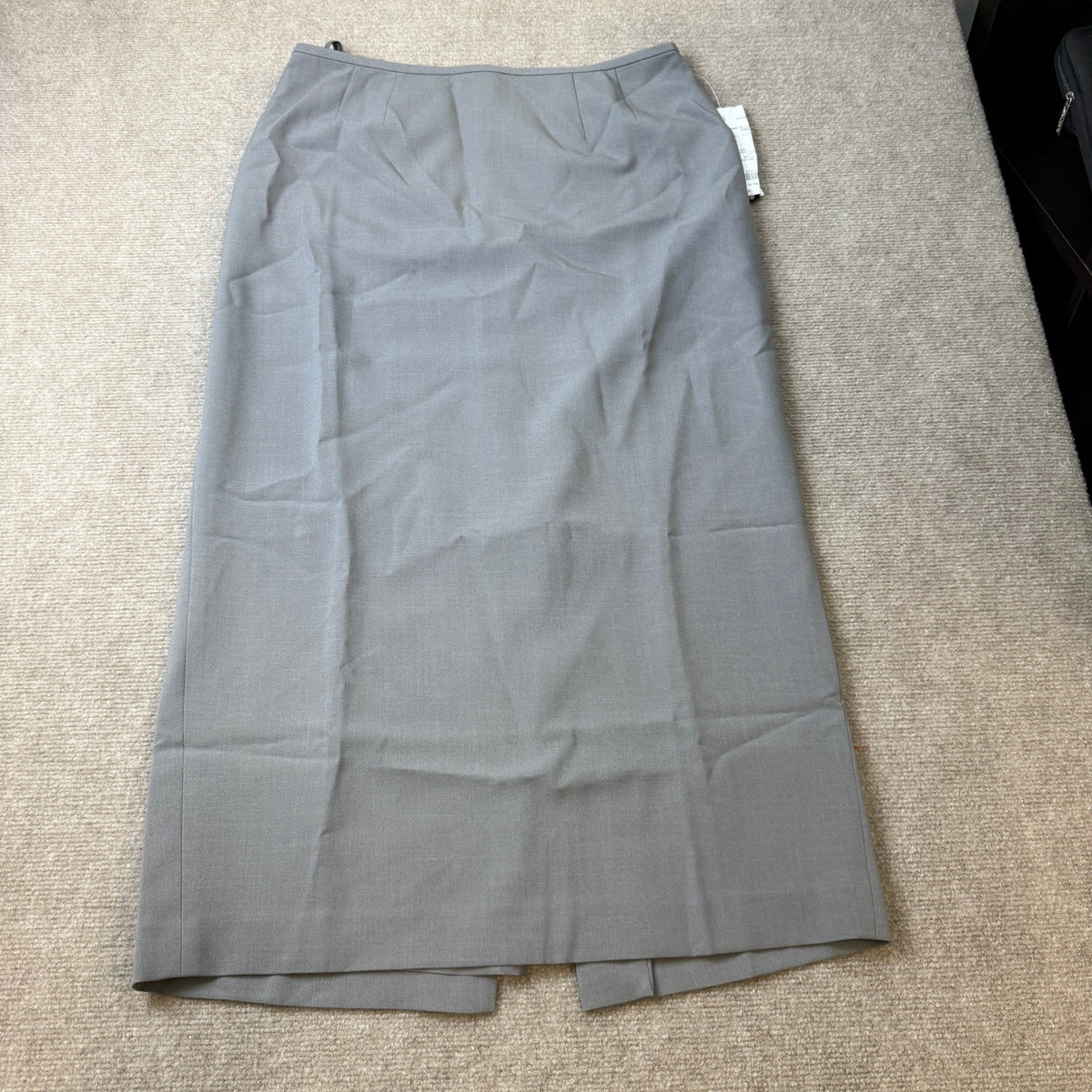 MSRP $54 Black Label by Evan-Picone Womens 8 Granite Long Suit Skirt