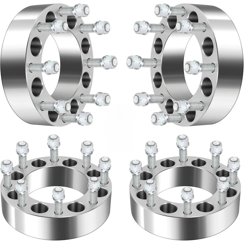Set of 4 GDSMOTU 2" Wheel Adapters 8x6.5 to 8x180, 14x1.5 Studs, 126.15mm Hub