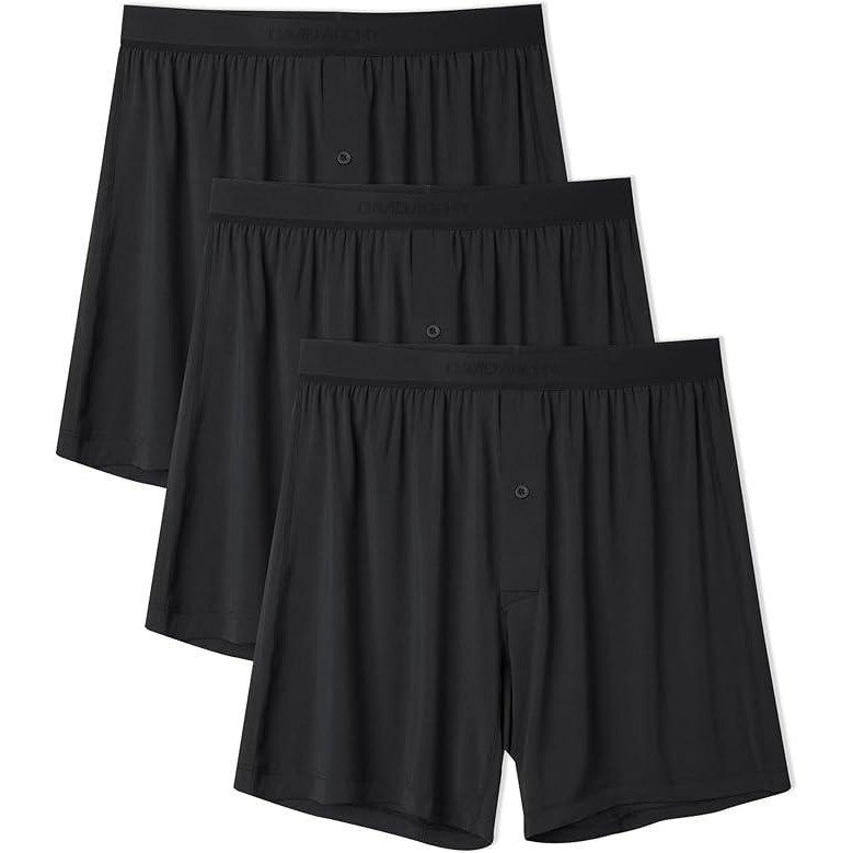 MSRP $46 DAVID ARCHY 3 Pack Men's L Ultra Soft Modal Underwear Boxers Loose