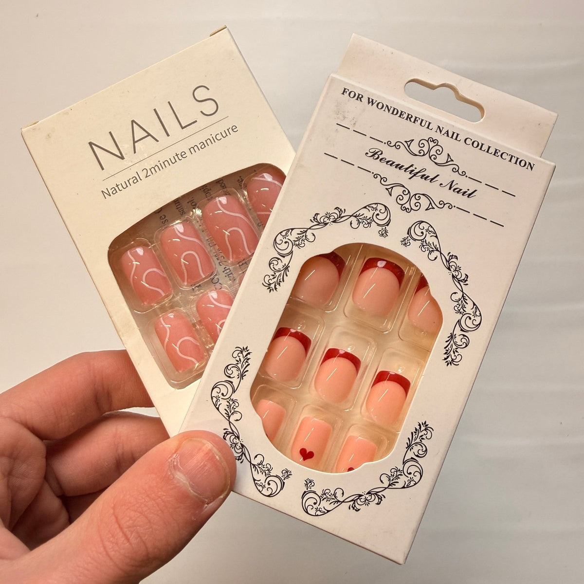 Lot of 10 Pack of 24 New False Press On Nails Assorted Designs and Colors №N7