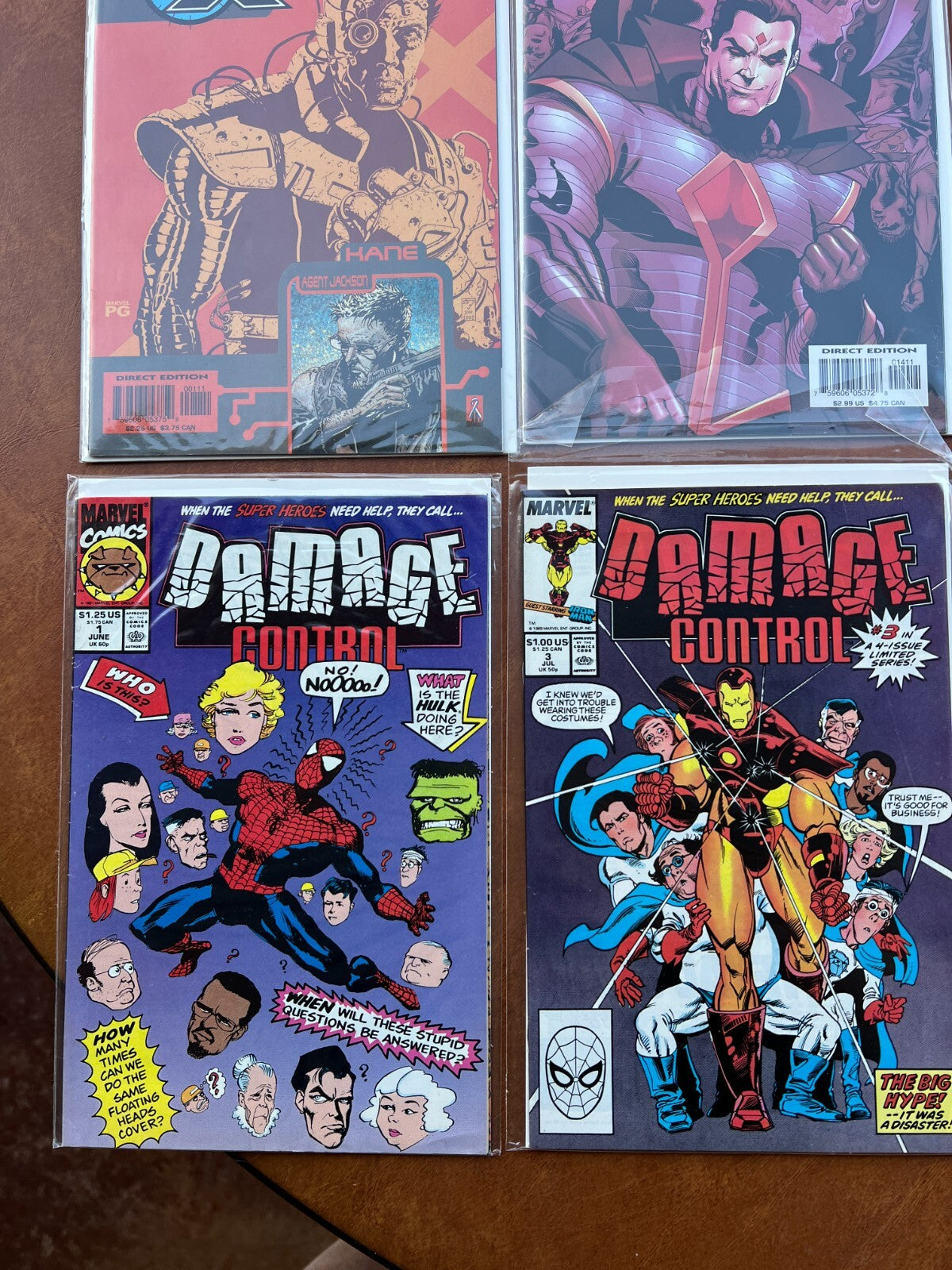 Lot of 12 Marvel Comics Darkhawk, Cosmic Powers, Exiles, Damage Control, Ghost