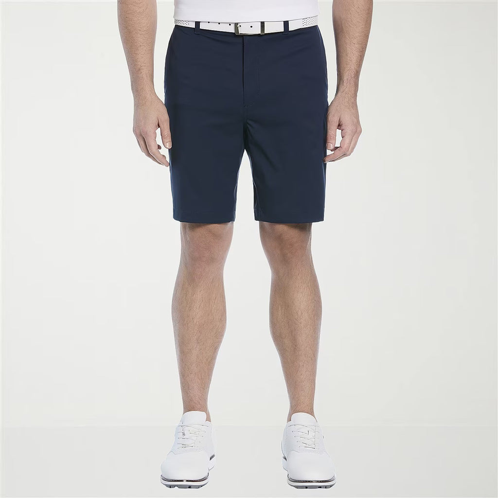 MSRP $65 PGA TOUR Mens 36 Black Iris 9" Mid Rise Moisture Wicking Golf Shorts