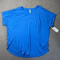 MSRP $36 STYLUS Womens XXL Palace Blue Short Sleeve T-Shirt Top