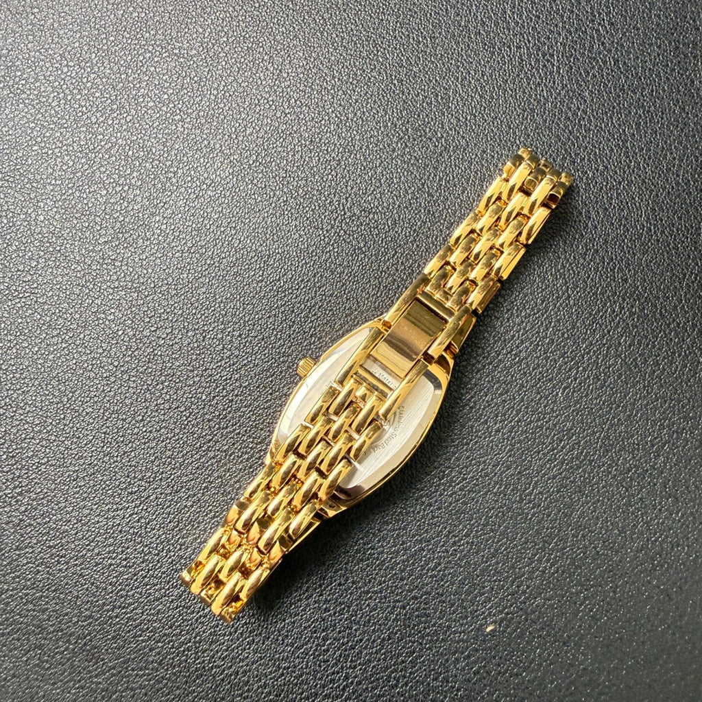 Armitron Women's 75/5195GP Diamond Accented Gold Tone Bracelet Watch New Batter