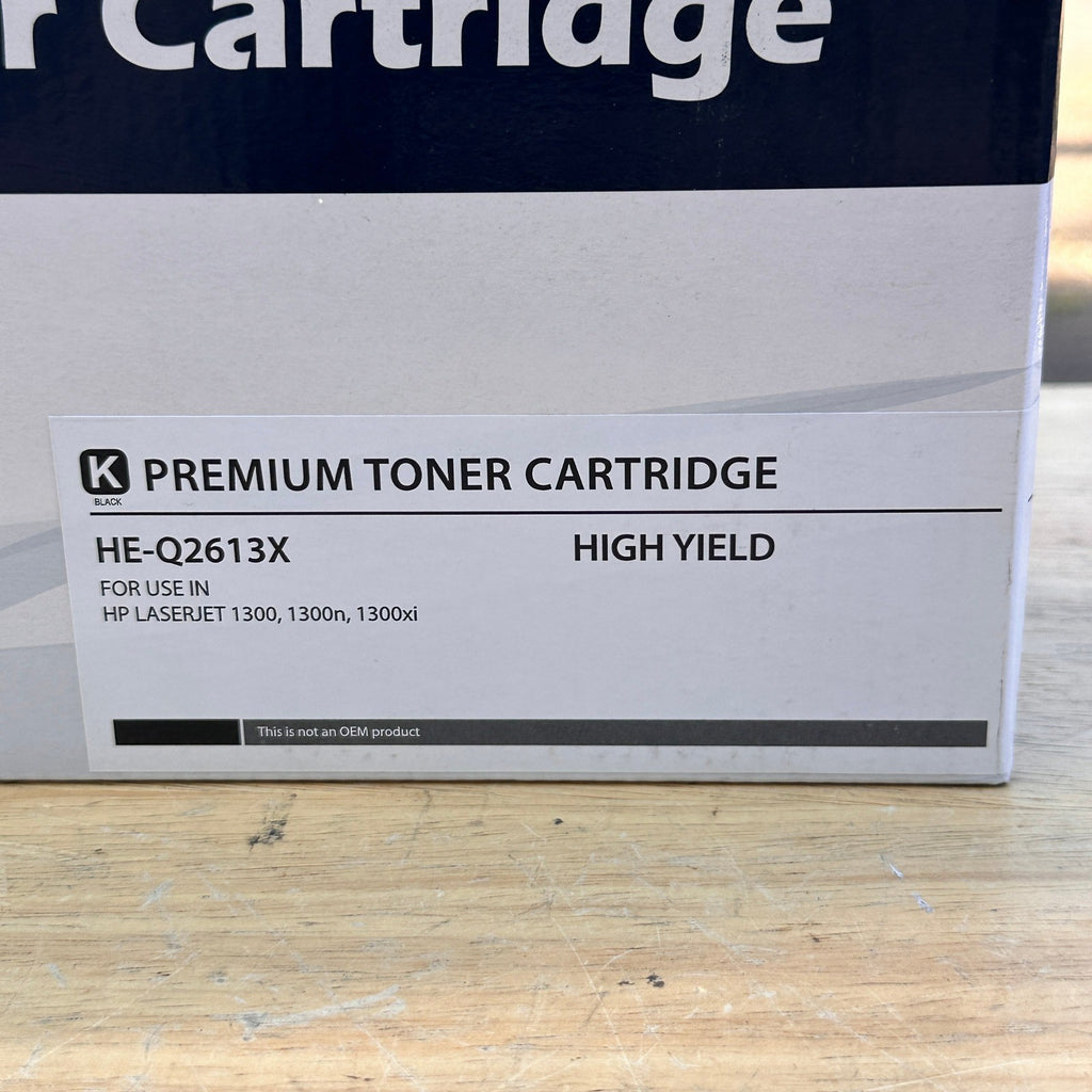 Premium Toner Cartridge Black High Yield HE-Q2613X for HP LaserJet 1300, 130
