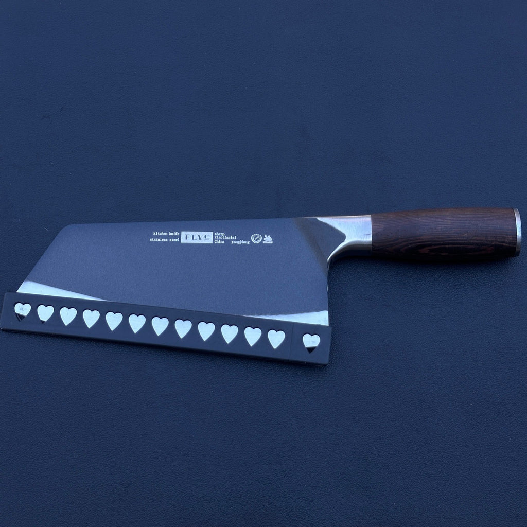 PLYS Butcher Knife Cleaver, Heavy Duty Stainless Steel Meat Chopper, Kitchen To