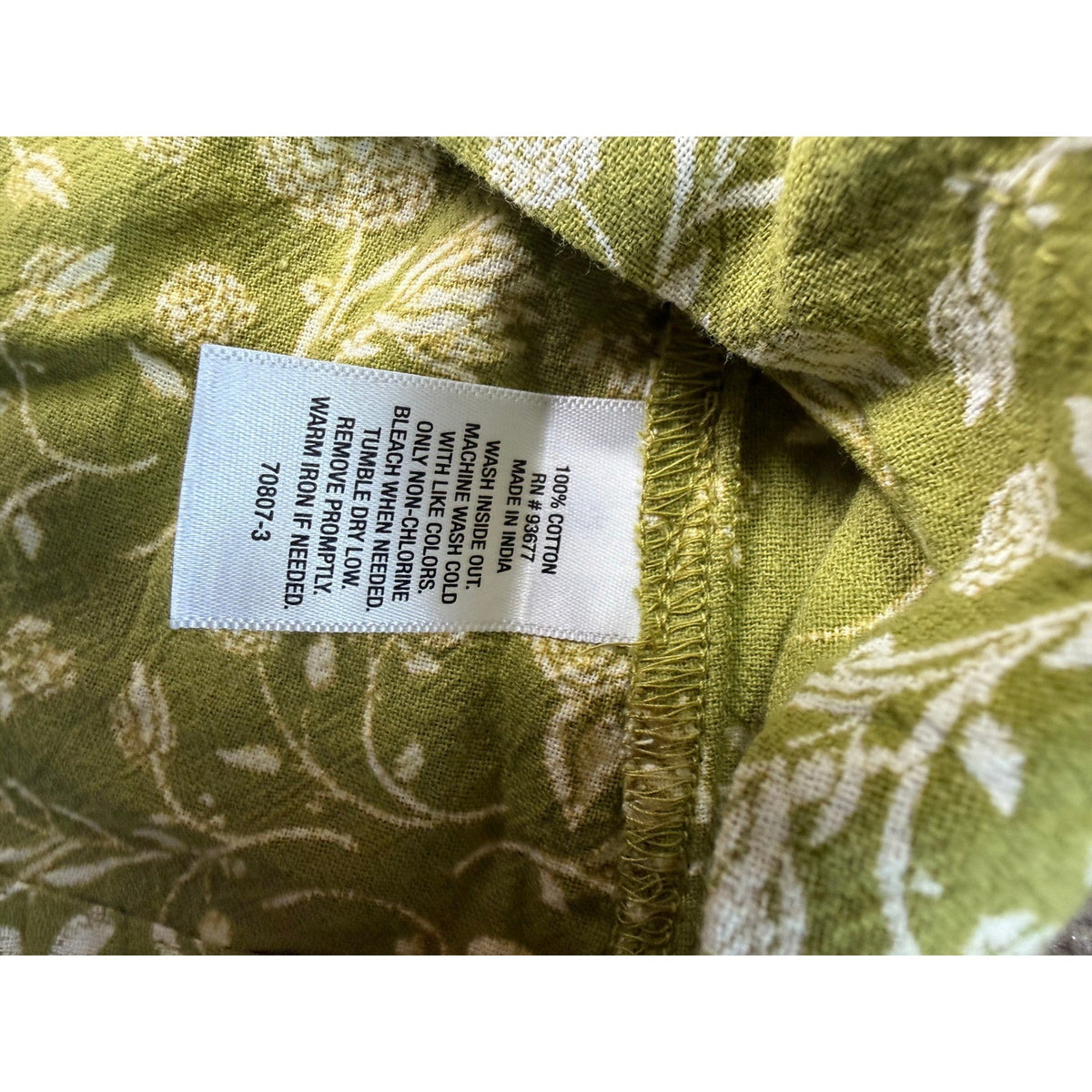 MSRP $44 a.n.a Women's XXL Petite Etched Floral Green Cropped Blouse Top Long