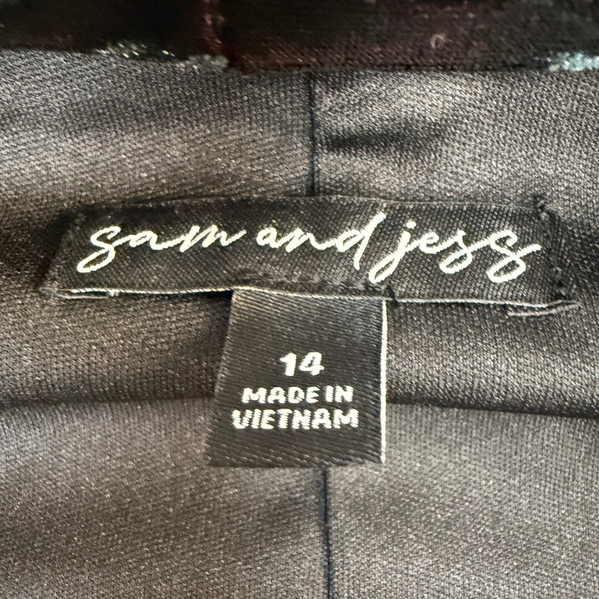 MSRP $130 Sam and Jess 14 Rich Black Velvet V-Neck Maxi Evening Gown Dress Sleev
