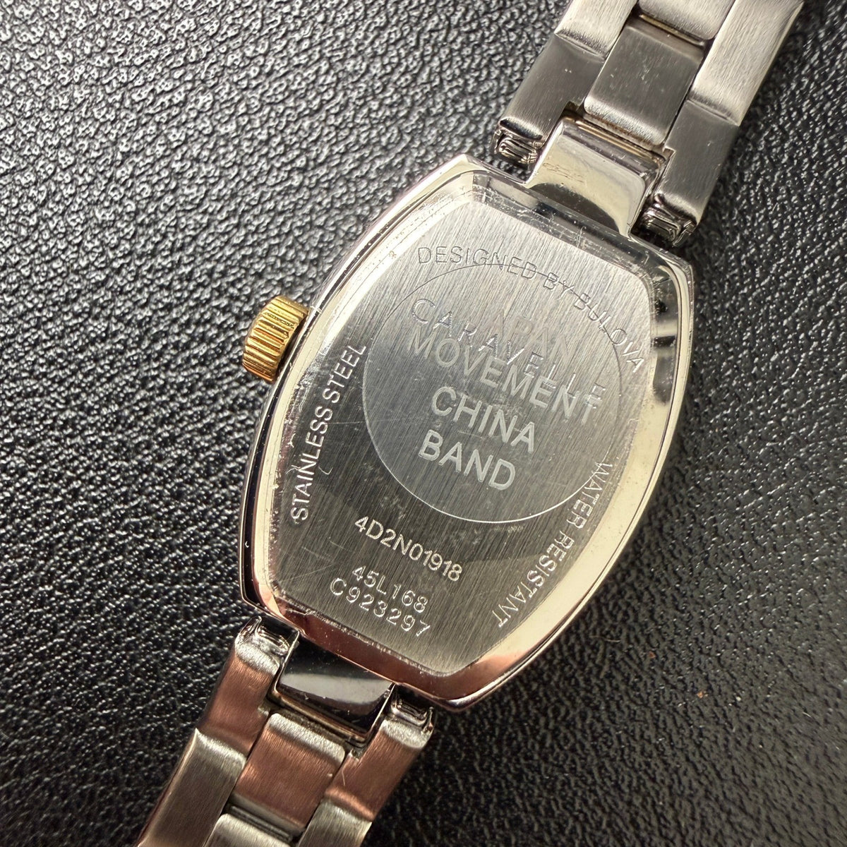 Caravelle by Bulova 45L168 Women's Two Tone Dress Mini Quartz Watch New Battery
