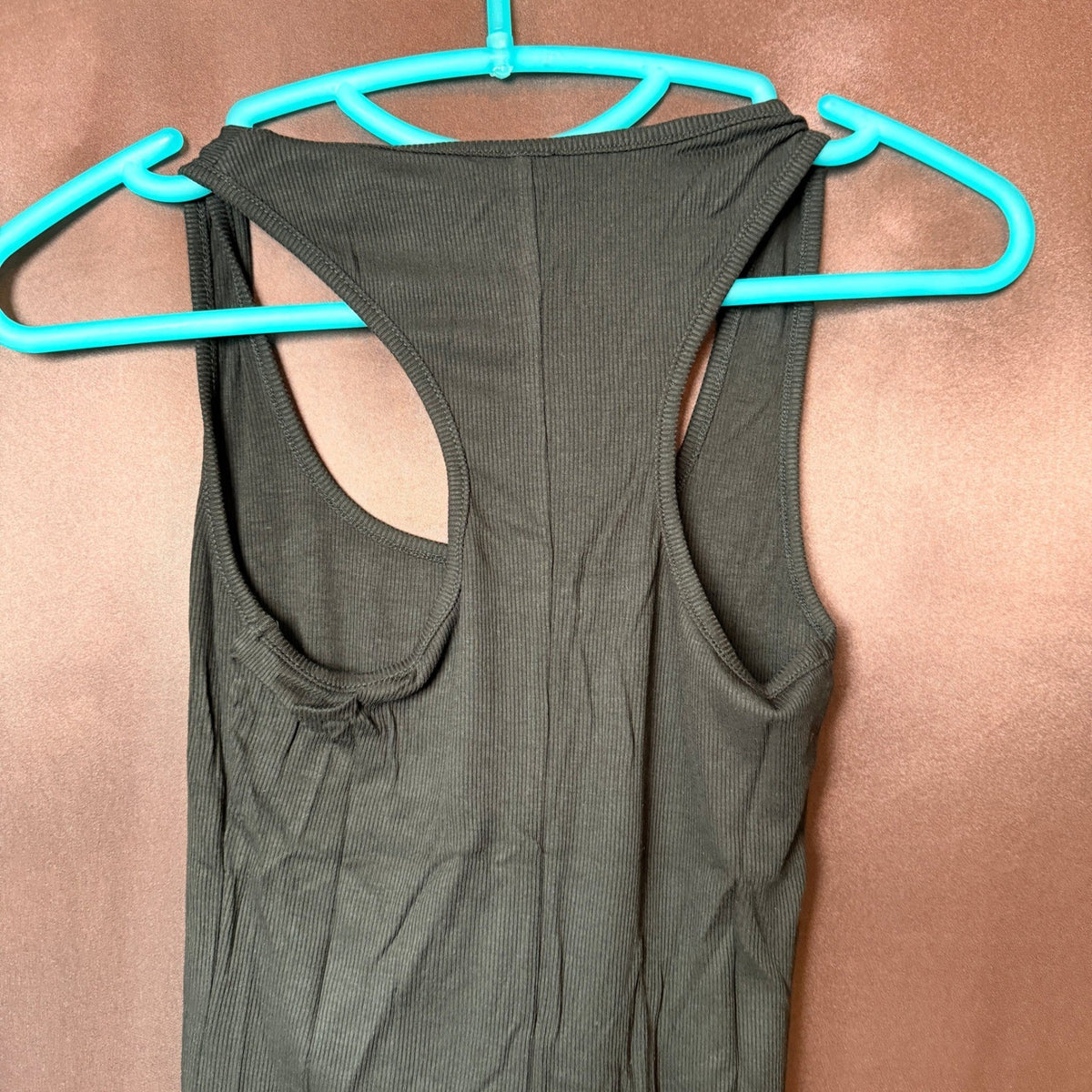 Womens Black S Ribbed Romper Jumpsuit Unitard Bodycon Shorts Racerback Yoga Gym