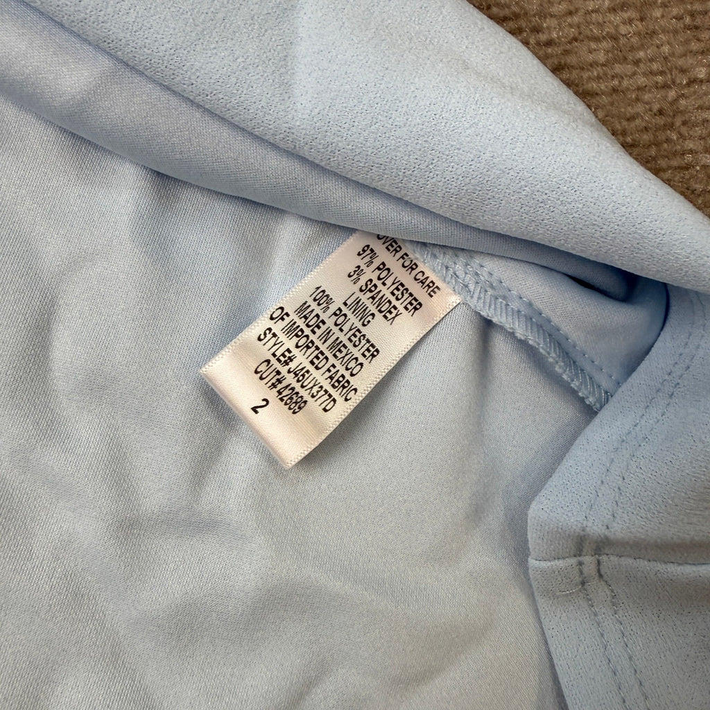 MSRP $64 B. Smart Womens Juniors 2 Light Blue Square Neck Sleeveless Dress
