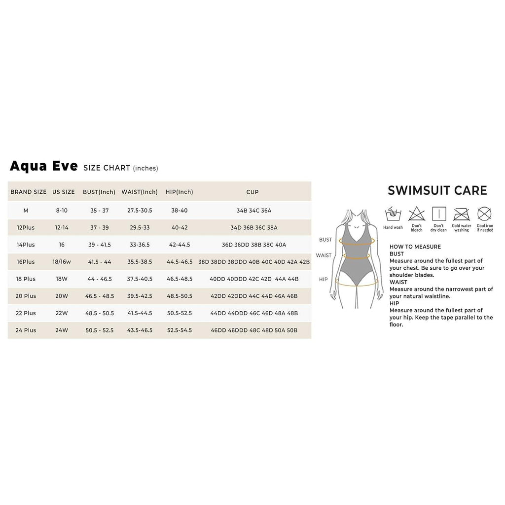 MSRP $48 Aqua Eve Women's 16W One Piece Swimsuit V Neck Tummy Control Bathing