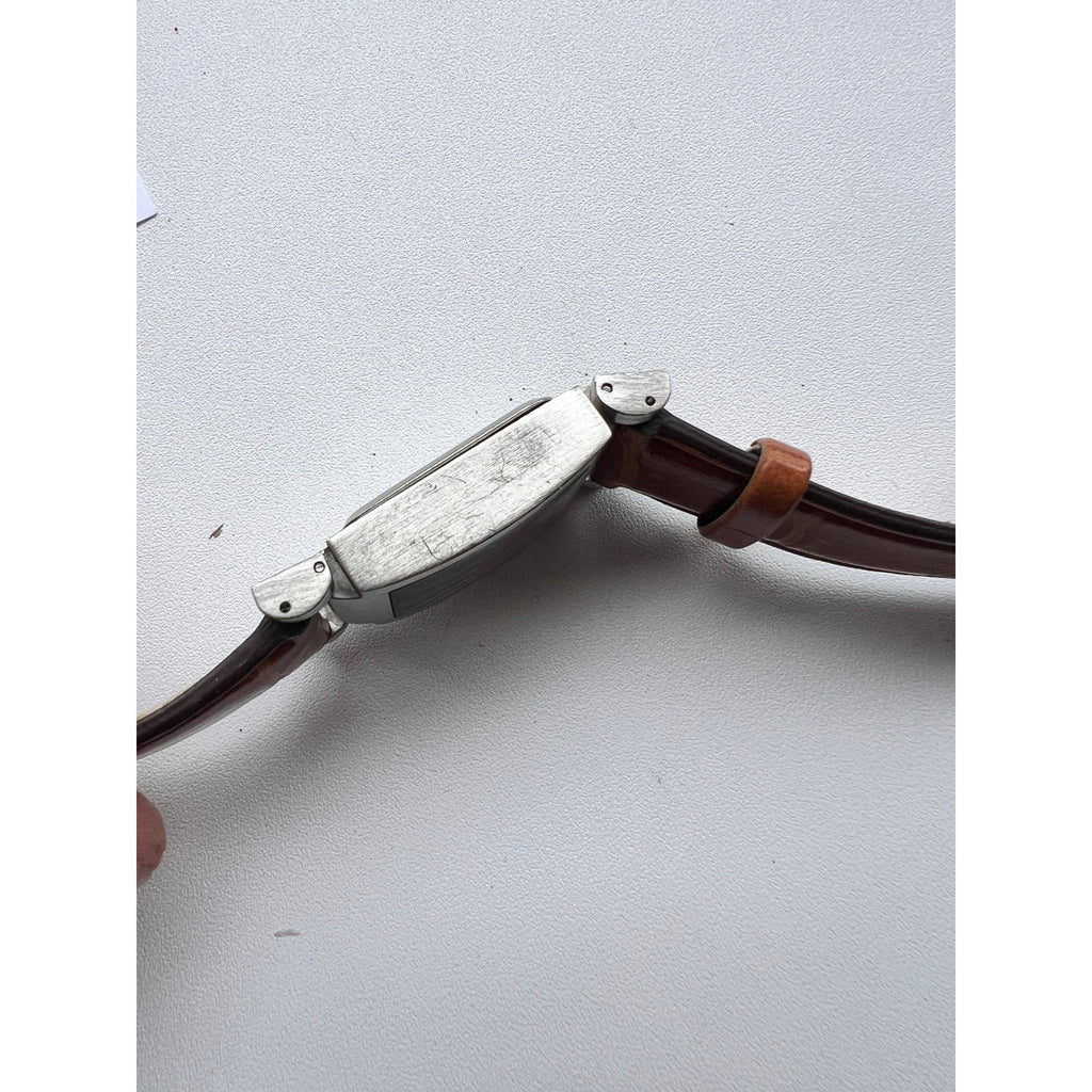 Benrus Watch Women PIM203BR 26mm Silver Tone MISSING Buckle Needs Battery B