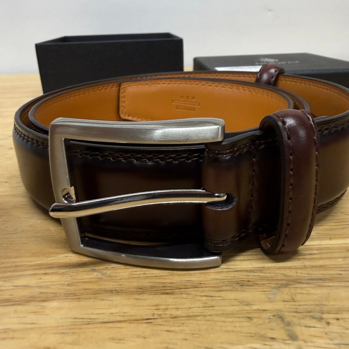 MSRP $19 DOOPAI Mens Brown Dress Belt - Genuine Leather Dress Belts For Men