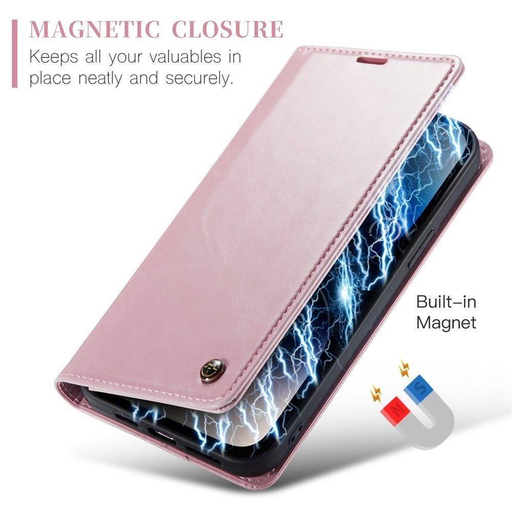 CaseMe 003 For iPhone 14 Pro Max Soft PU Leather Flip Wallet Case with 2 Credit