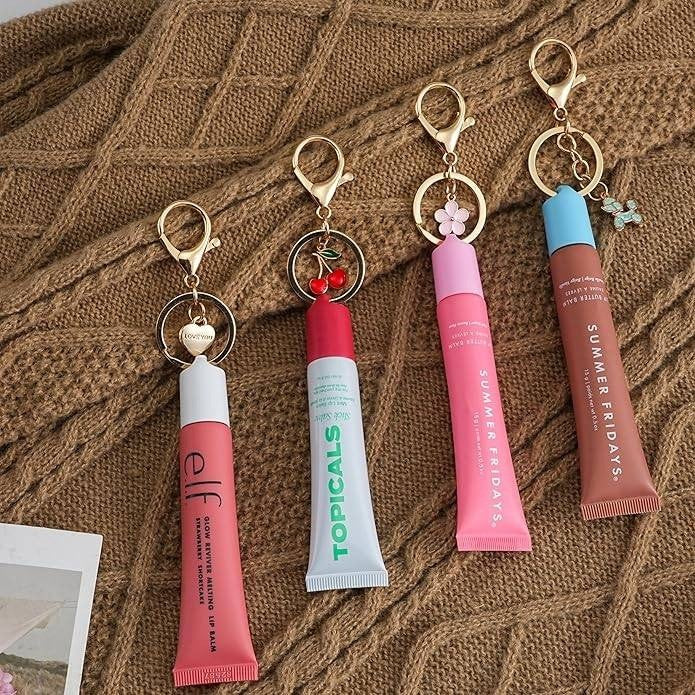 Limpskys 2 pcs Keychain Cap for Summer Fridays Lip Balm 0.5 oz – Lid with Ke