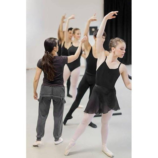 MSRP $33 Tegmk Women's L Black Camisole Ballet Leotards for Dance Gymnastics