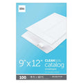 Pack of 100 Office Depot Catalog Envelopes, 9" x 12", Clean Seal White, 30% Rec