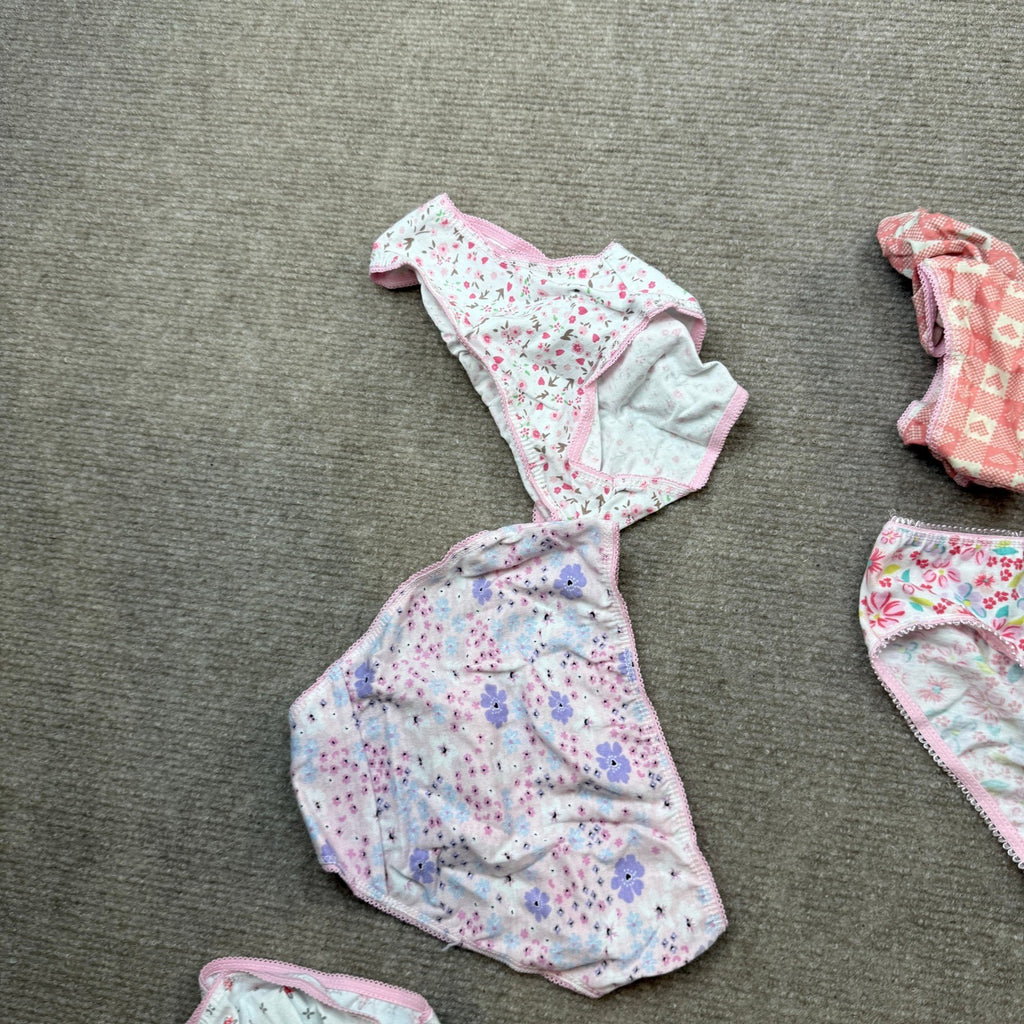Hbhpov 12pcs Toddler Girls' 3-4T Cotton Panties Baby Soft Assorted Briefs Under