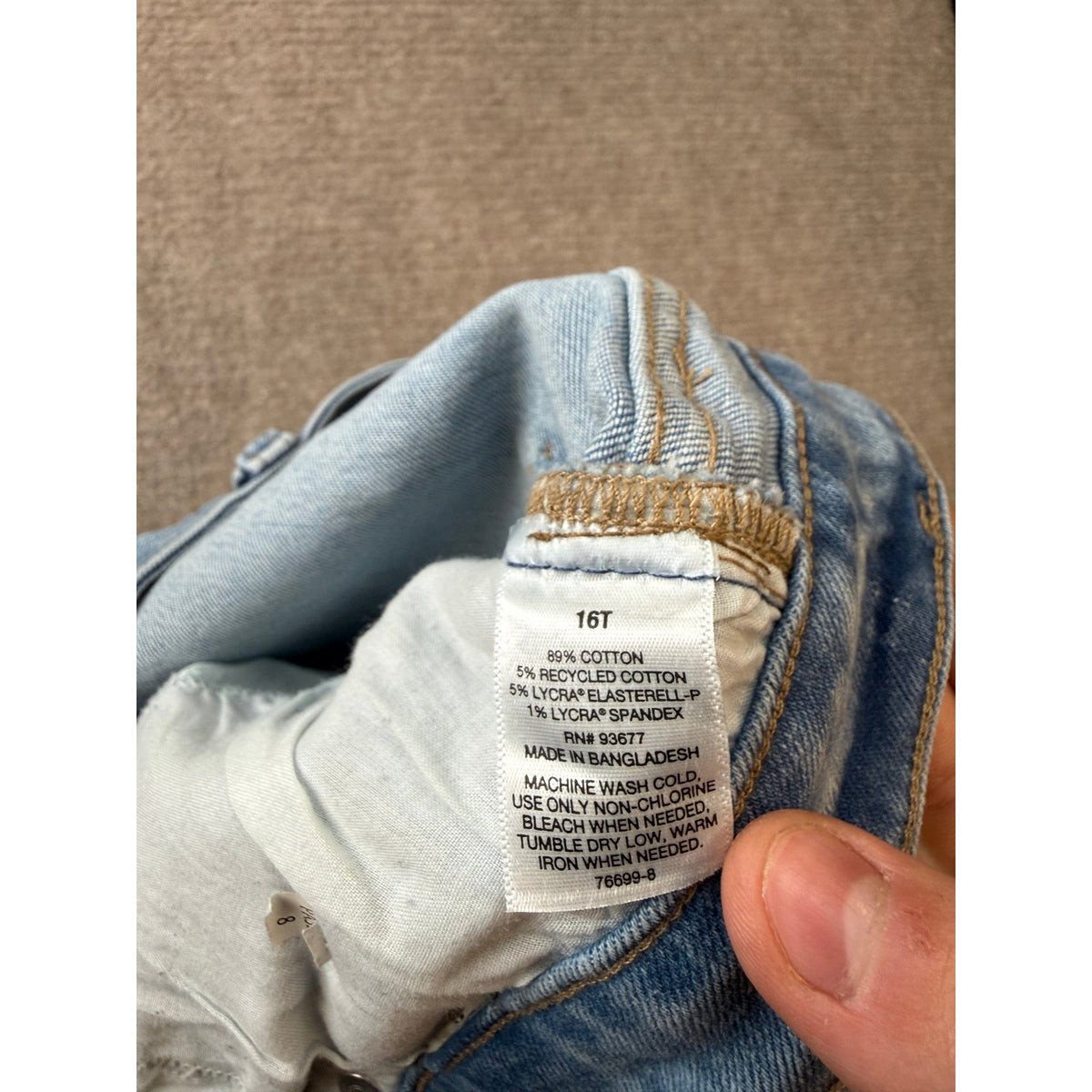 MSRP $48 A.N.A Womens 16 Tall Light Lunar Blue High Rise Skinny Fit Jeans Pants