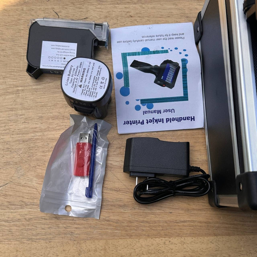 Handheld Portable Inkjet Printer Text QR Barcode Label Date Machine FOR PARTS