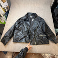 MSRP $108 A.N.A Women's XL Black Moto Jacket Faux Leather Asymmetrical Zip