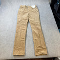 MSRP $44 St. John's Bay Womens 8 Hillcrest Tan Mid Rise Straight Corduroy Pants