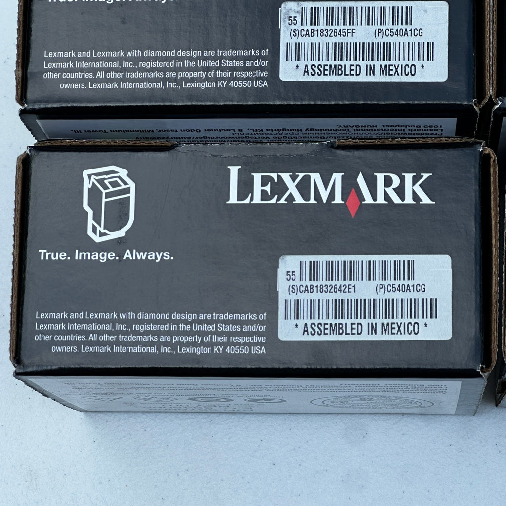 Set of 4 Lexmark C540A1CG Cyan Toner Cartridges C540 C543 C544 С546 X543 X544