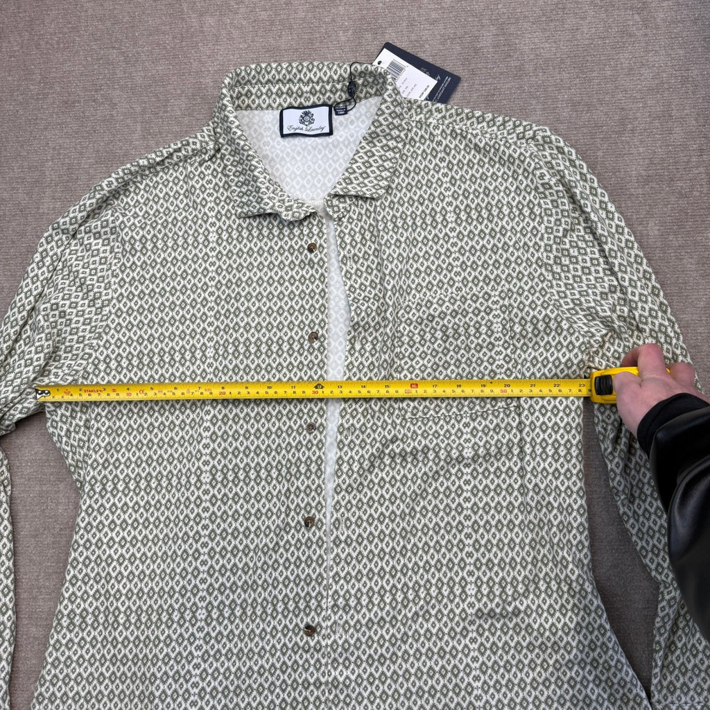 MSRP $88 English Laundry Men's XXL Aztec Sage Long Sleeve Button Up Shirt