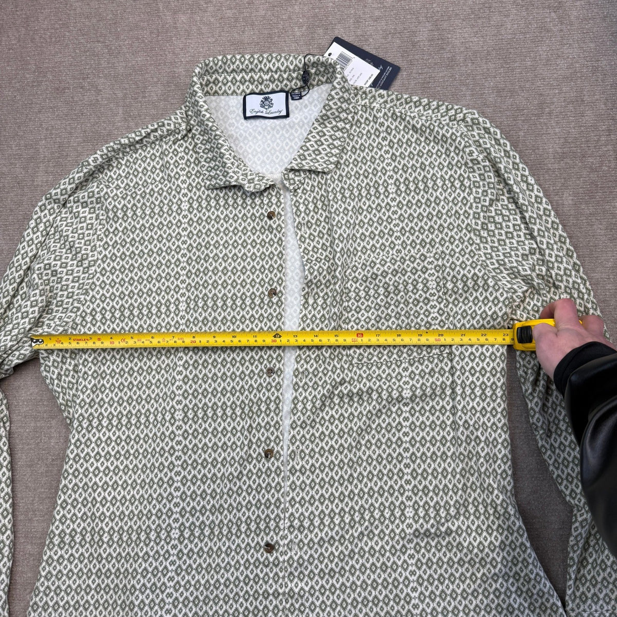 MSRP $88 English Laundry Men's XXL Aztec Sage Long Sleeve Button Up Shirt