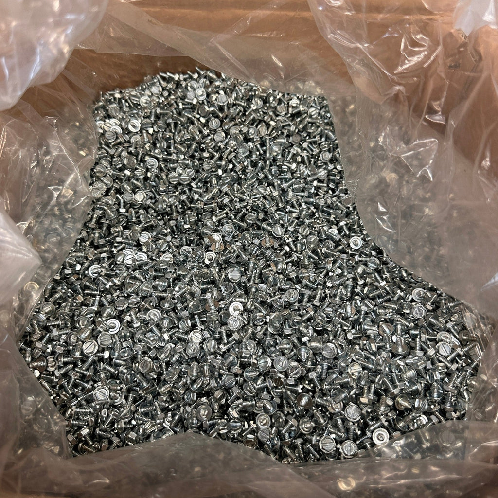 Pack of 26000 Perine Danforth 6-32 x 1/4 Slotted Hex Washer Head Screws Taptite