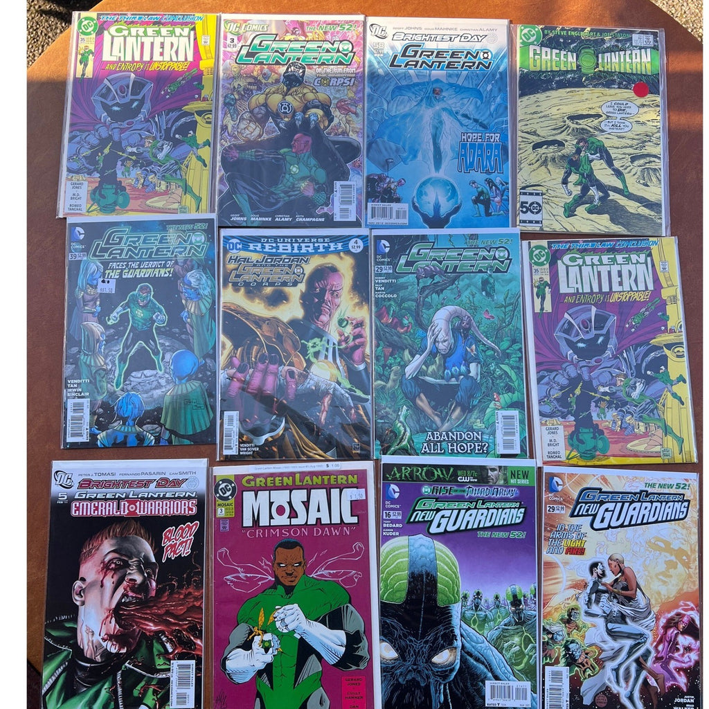 Lot of 12 Green Lantern Corps, New Guardians, Mosaic, Emerald Warriors DC Comics