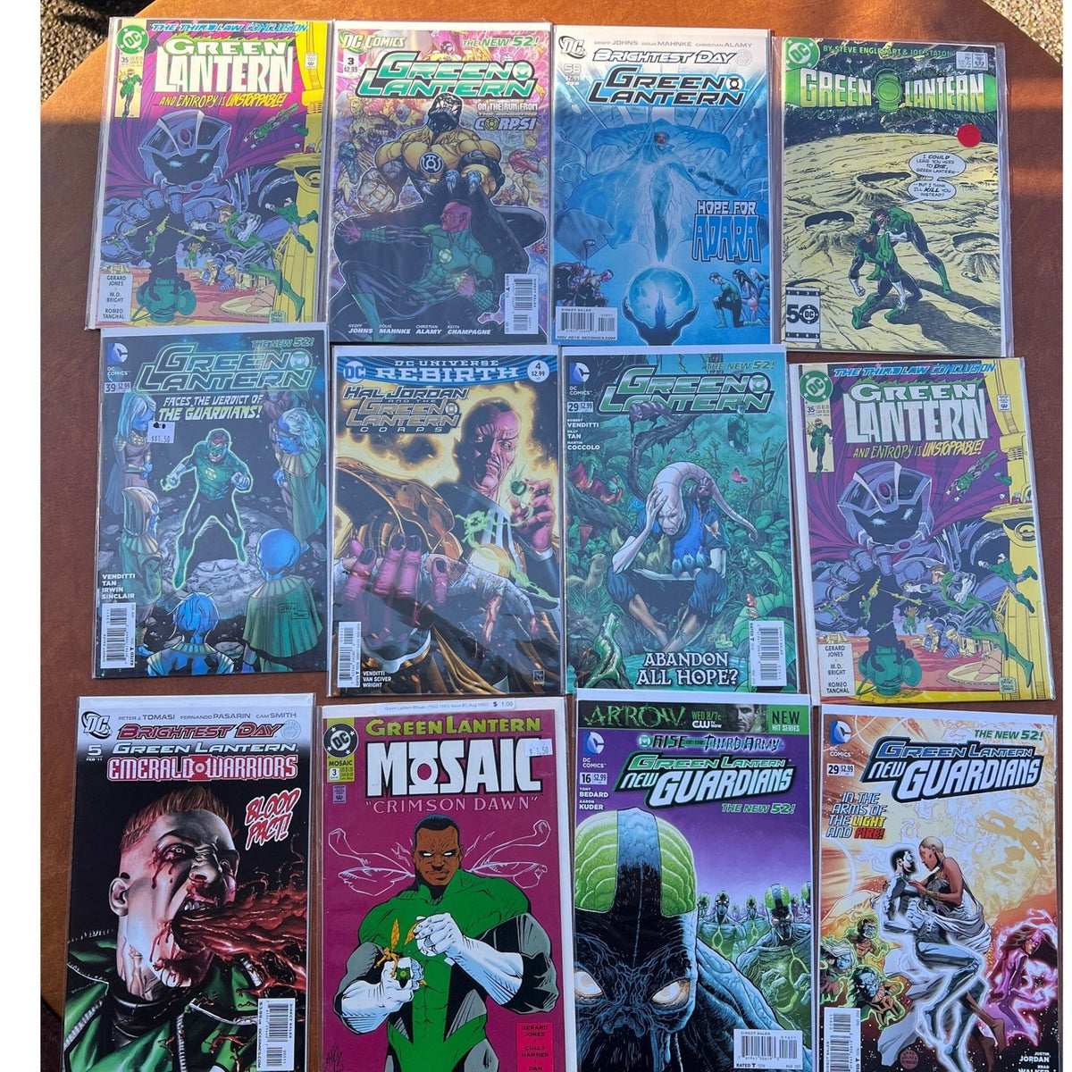 Lot of 12 Green Lantern Corps, New Guardians, Mosaic, Emerald Warriors DC Comics