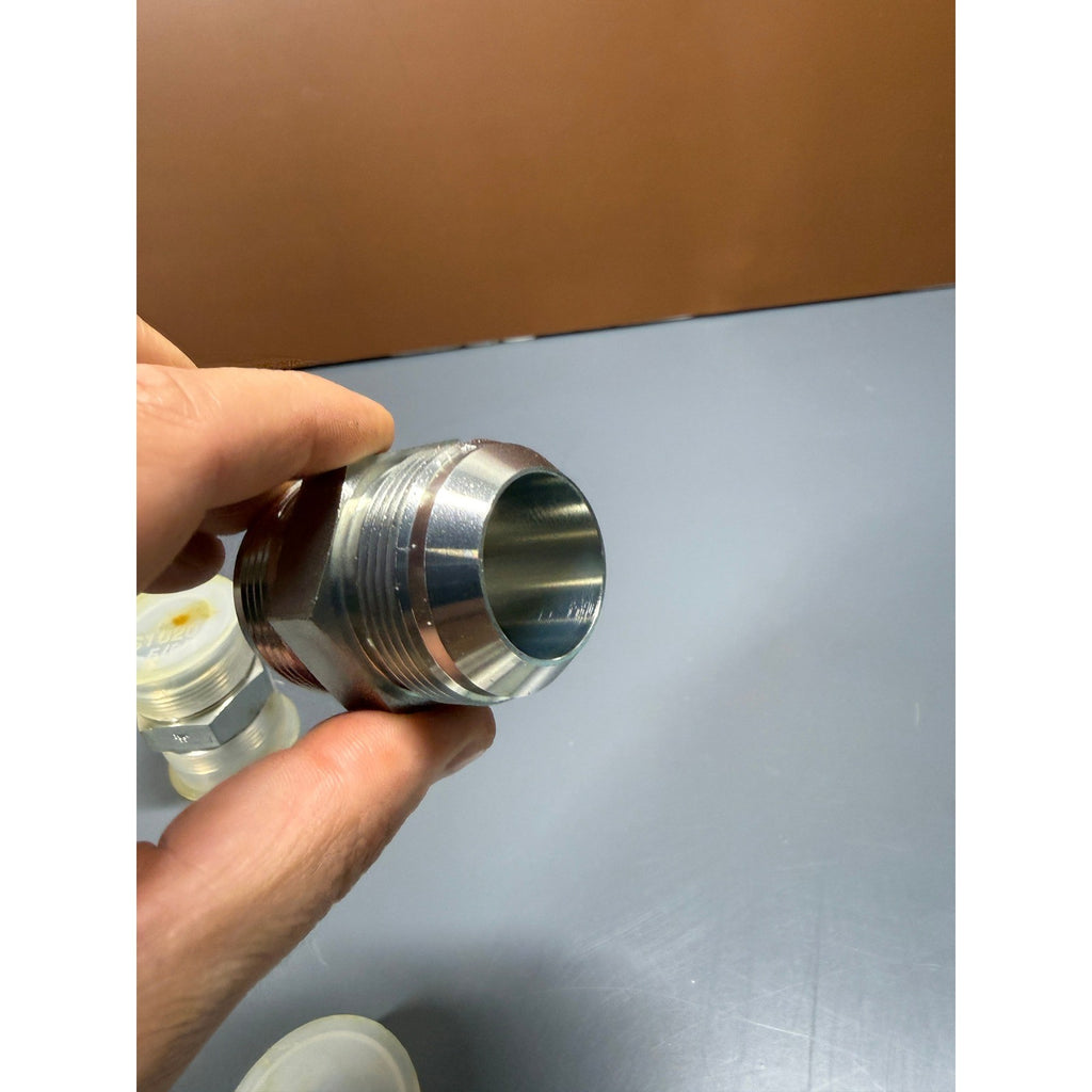 Set of 2 1-5/8" JIC 37° Male x Male Union Hydraulic Adapters