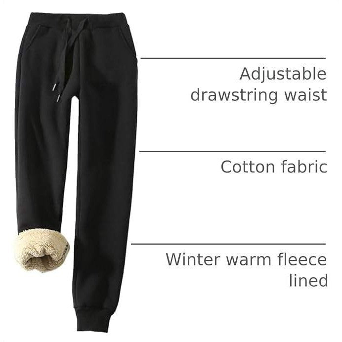 MSRP $48 Yeokou Women's M Warm Sherpa Lined Athletic Sweatpants Jogger