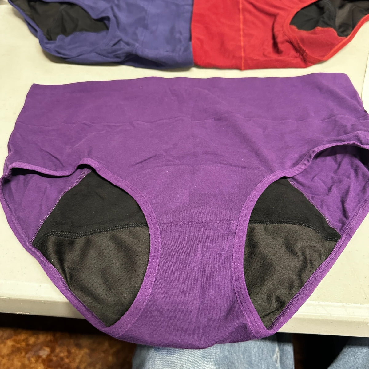 Set of 3 Molasus Incontinence Underwear Period Leakproof Panties for Women Plea